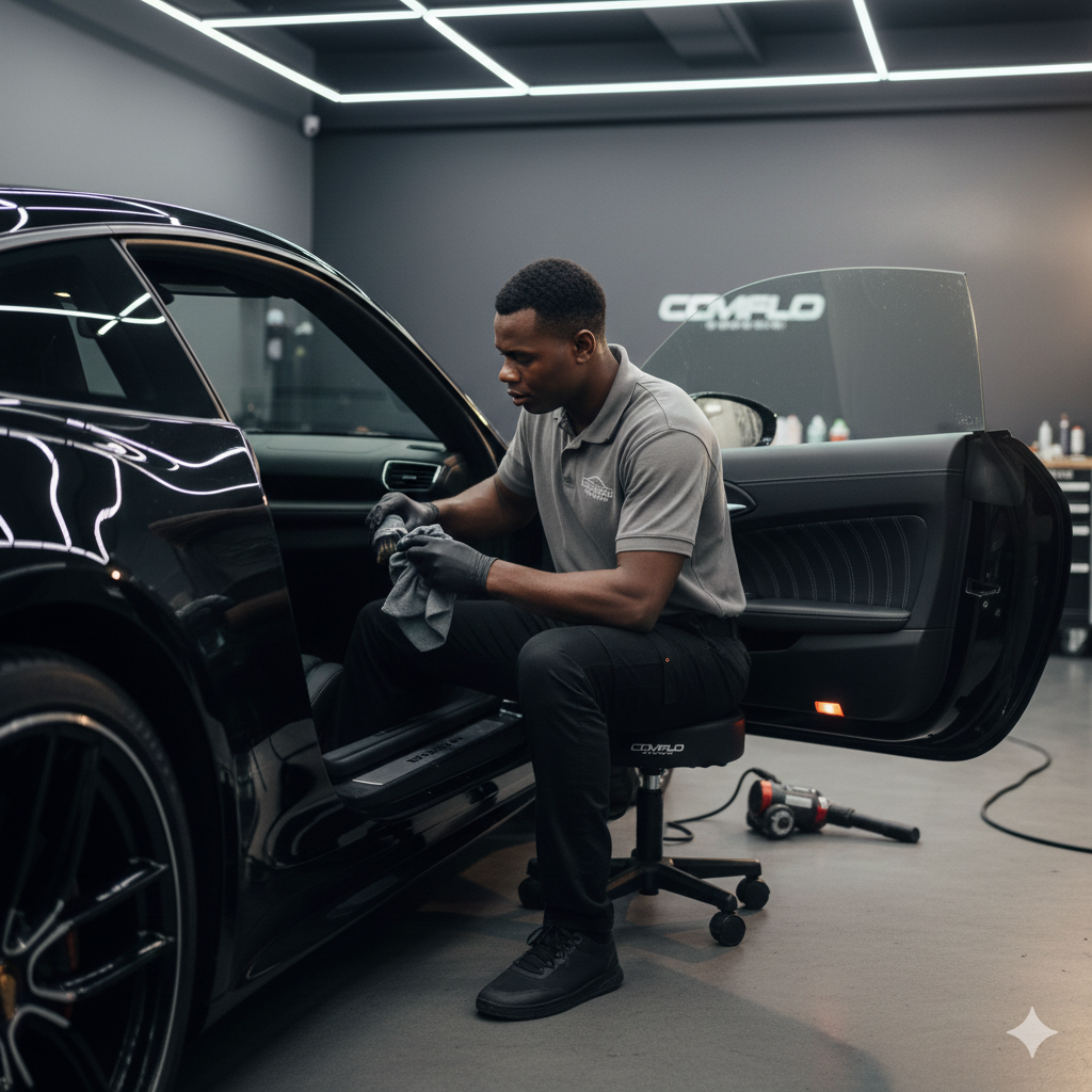 Car exterior polishing service